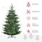 Edge Collections - Green - Realistic Nordic Pine Artificial Christmas Tree - 1 Piece